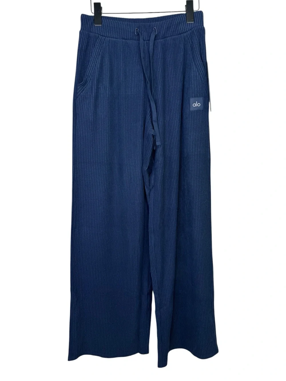 NEW ALO Muse Wide Leg Pants Navy Size Small